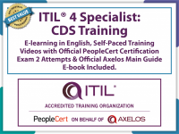 ITIL®4 Specialist: Create Deliver and Support (CDS) - eLearning and PeopleCert Exam Bundled Offer.