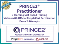 PRINCE2®Practitioner E learning Self Paced Training Videos and Official PeopleCert Certification Exam 2 Attempts. Course code PRINCE2PR E 2