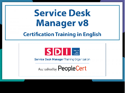 Service Desk Manager V8 Certification in English 1