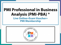 PMI Professional in Business Analysis (PMI-PBA) Live Online +Exam Voucher + PMI Membership