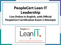 PeopleCert Lean IT Leadership Live Online in English & Official PeopleCert Certification with 2 Attempts